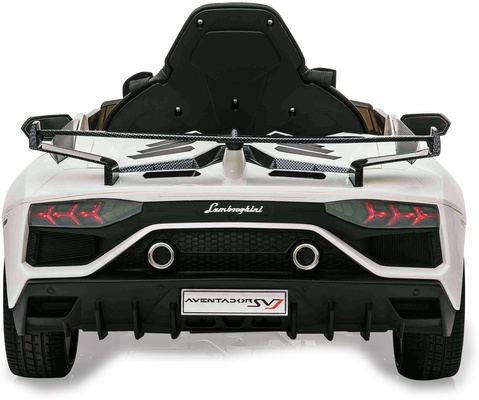 Coche Electrico Lamborghini Aventador SVJ Blanco 12V 2,4GHz